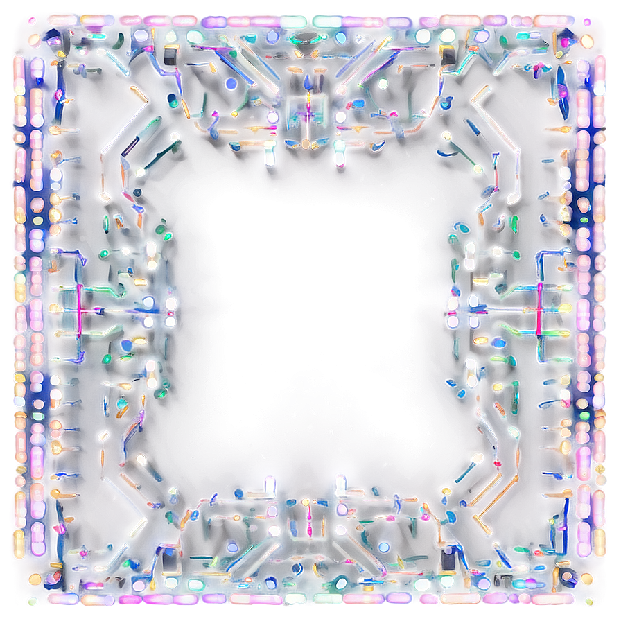 Digital Square Outline Png Mxt PNG