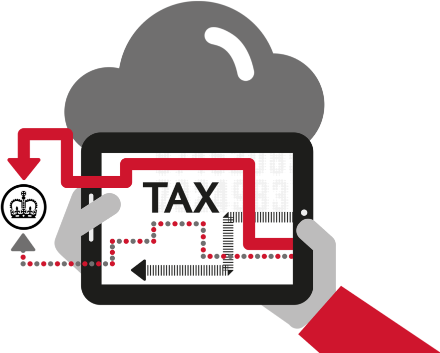 Digital Tax Management Concept PNG