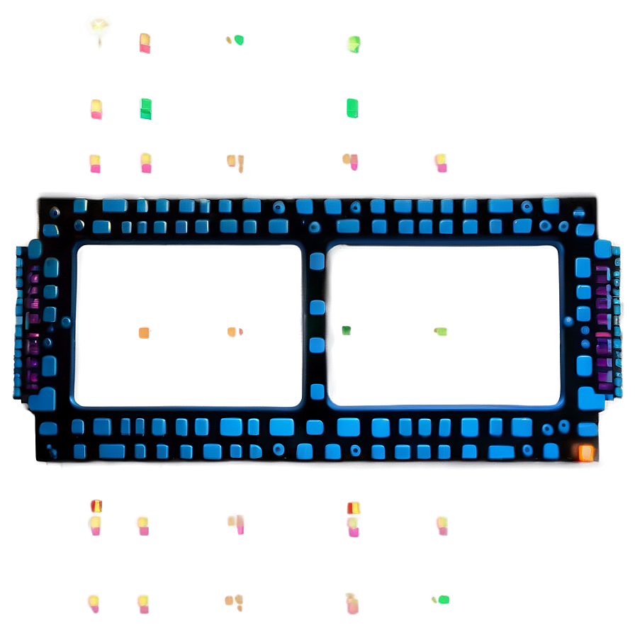 Digital Tech Border Design Png Dew54 PNG