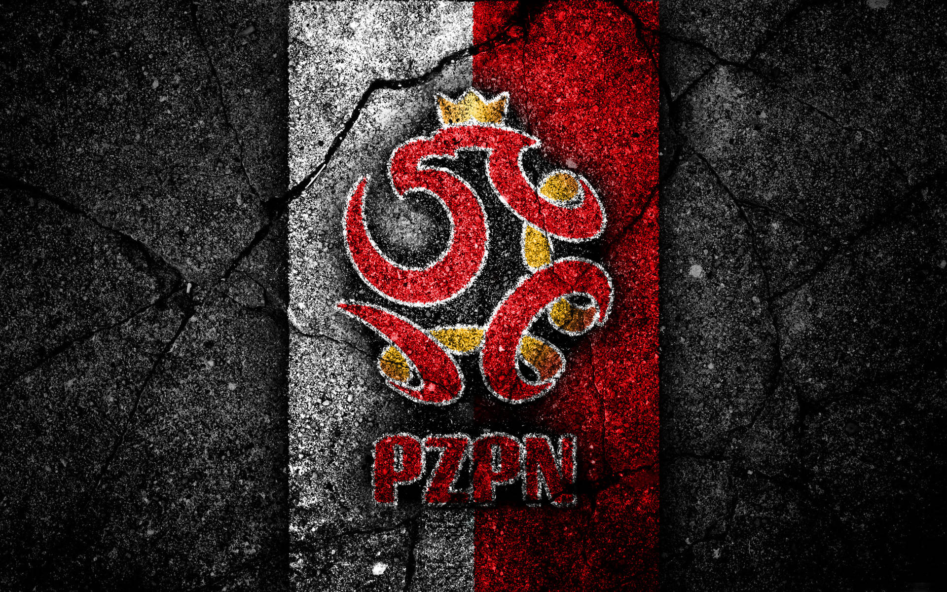 Digital Textured Asphalt Poland National Football Team