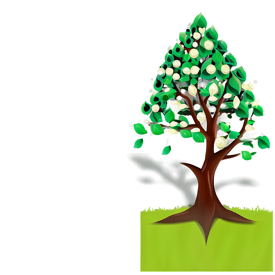 Digital Tree Design Png 06122024 PNG