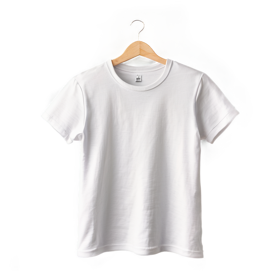 Digital White T-shirt Mockup Png Uov PNG