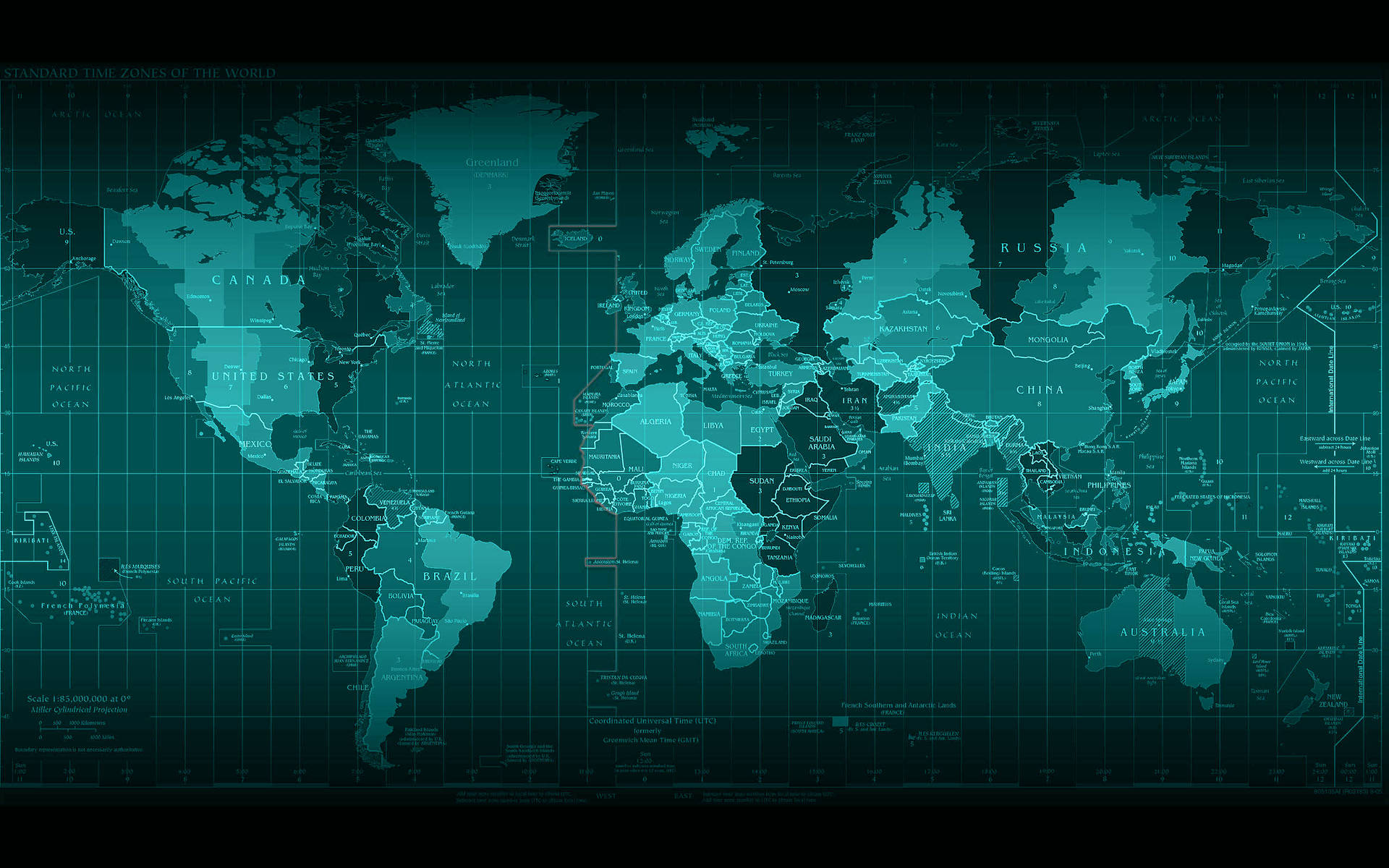 Digital World Map Background Wallpaper
