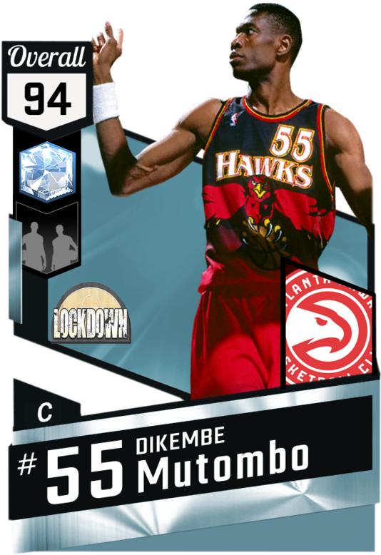 Dikembe Mutombo94 Overall Card PNG