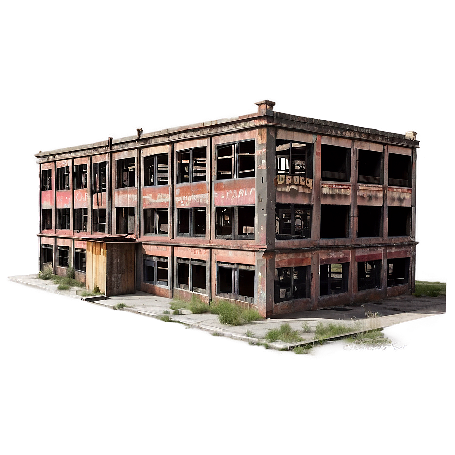Dilapidated Building Scene Png Irs PNG