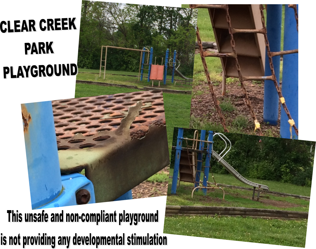 Dilapidated Playground Equipment PNG