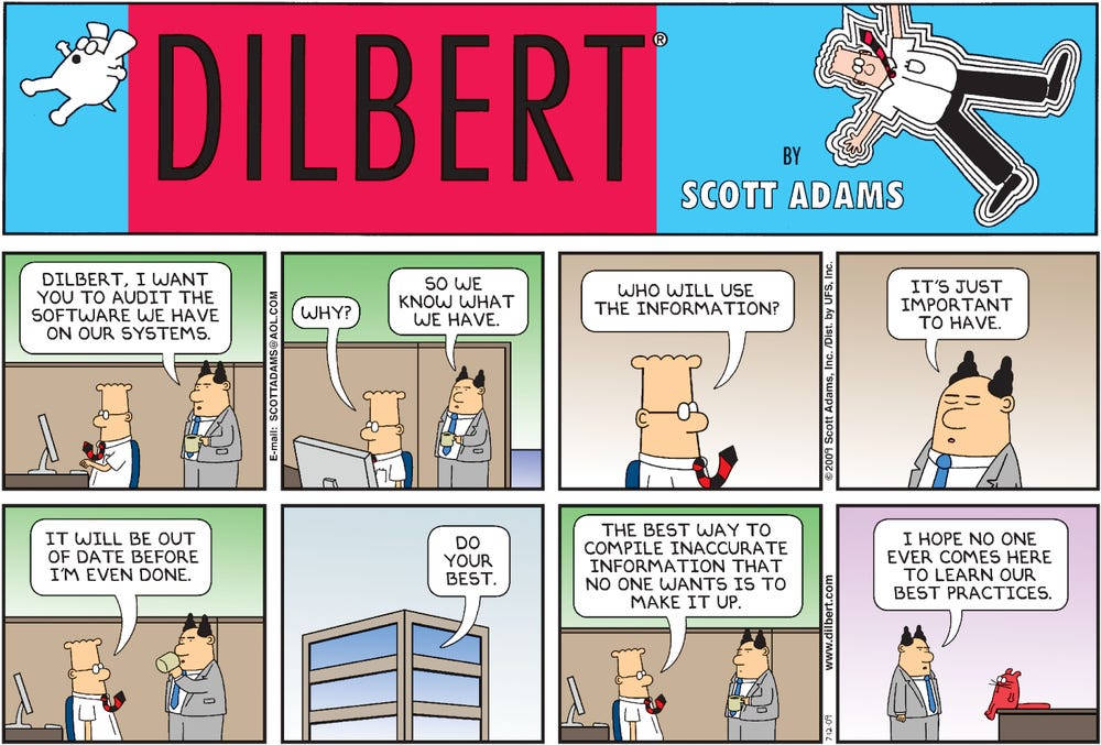 Dilbert Software Audits Comic Wallpaper