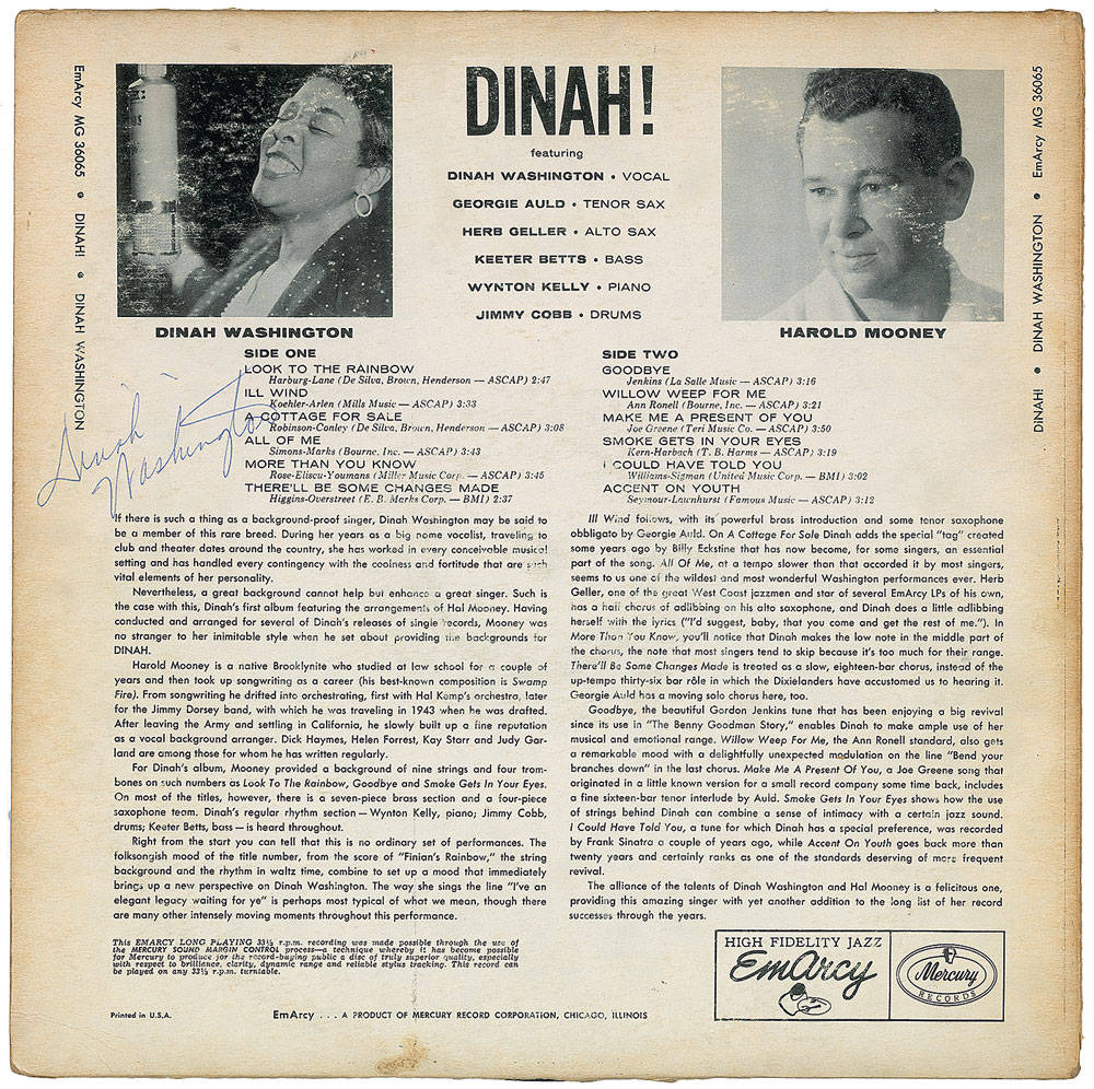 Dinah Washington News Clippings Wallpaper