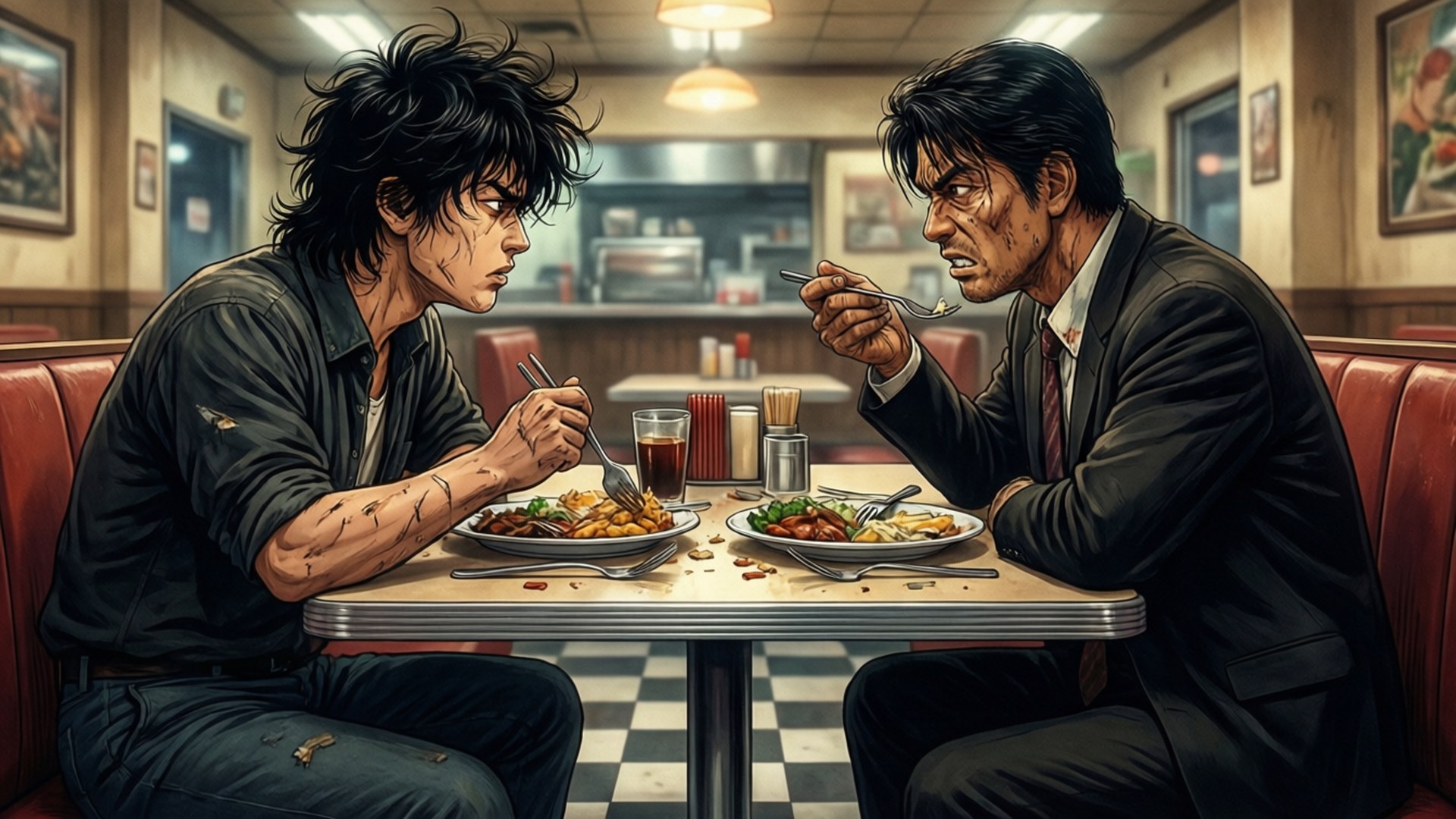 Diner Showdown Bakgrundsbilder