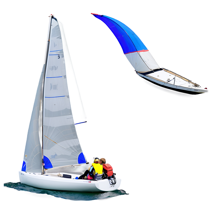 Dinghy Sailing Png 06262024 PNG