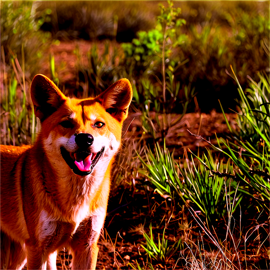 Dingo In Brushland Png Jja27 PNG