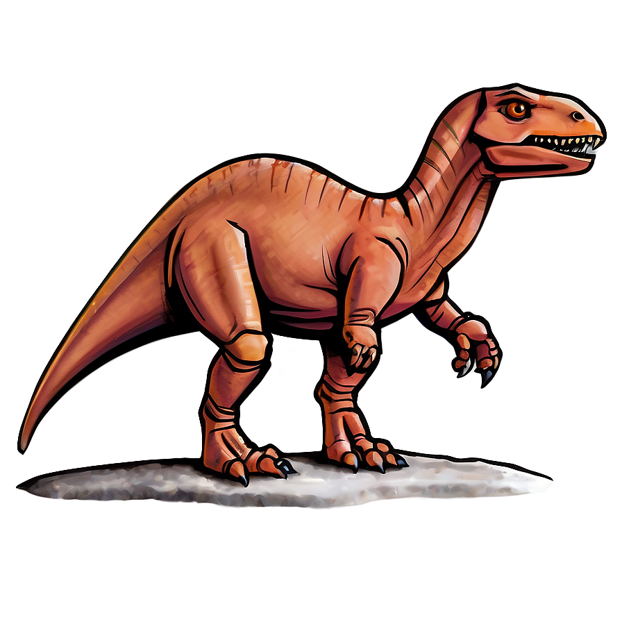 Dino And Cave Painting Png Yla PNG