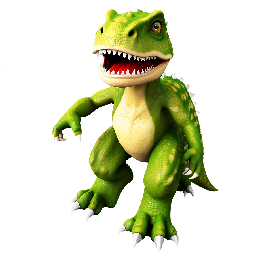 Dino In Jungle Scene Png Que77 PNG