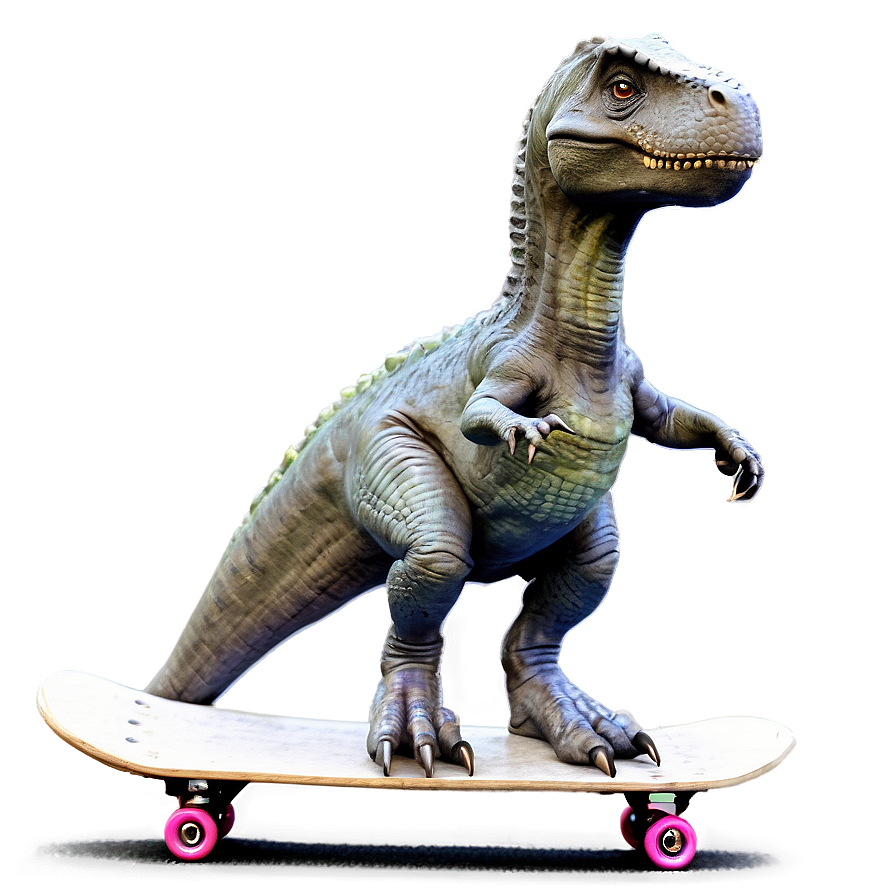 Dino On Skateboard Png Ciu PNG