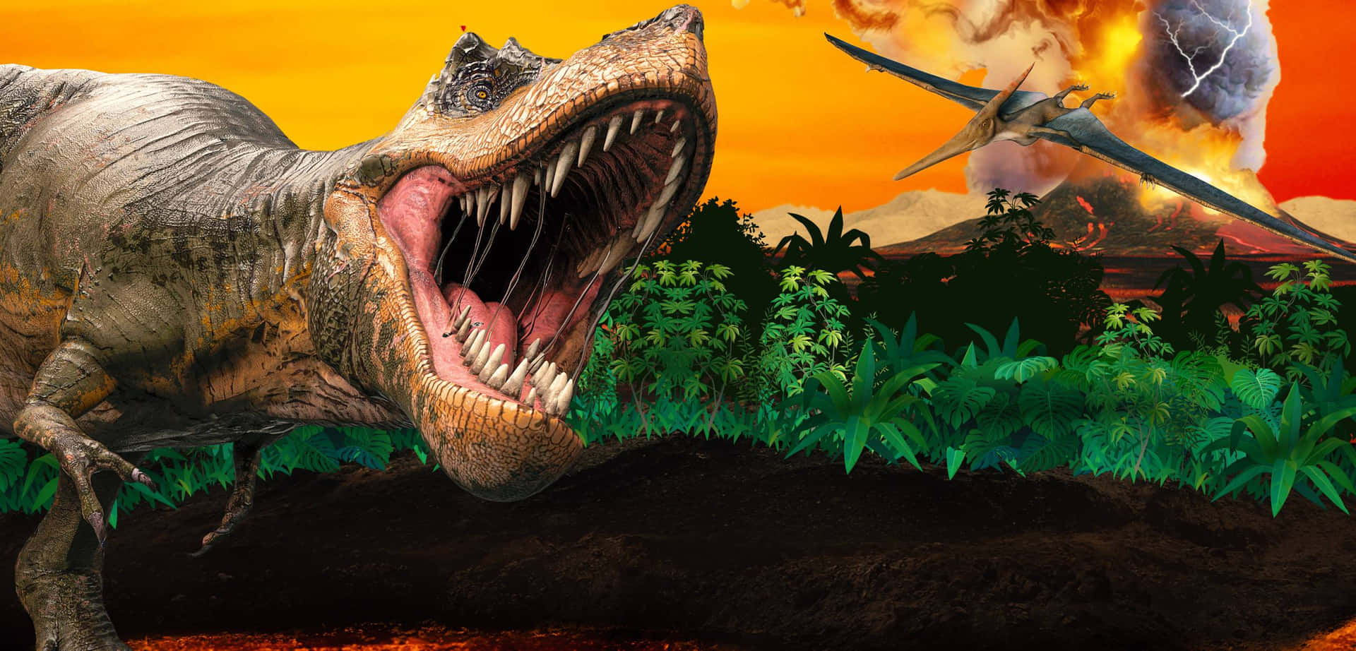 Fångaögonblicket Med Denna Dinosauriefossil Som Bakgrundsbild På Din Dator Eller Mobiltelefon.