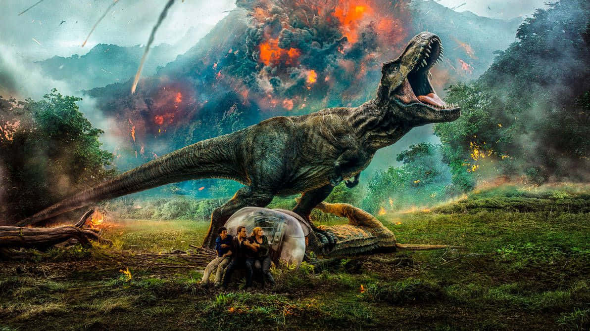 Umailustração Detalhada De Um Dinossauro.
