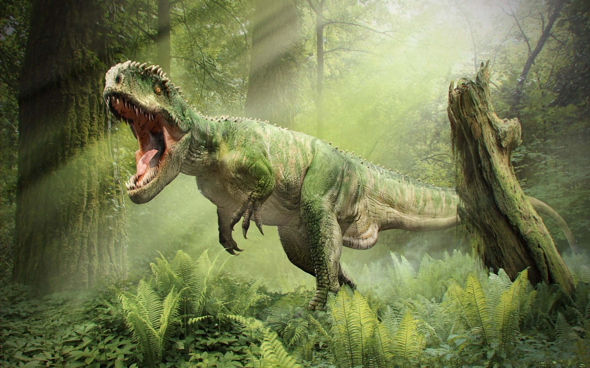 Uddødedinosaurarter Med Massive Tænder.