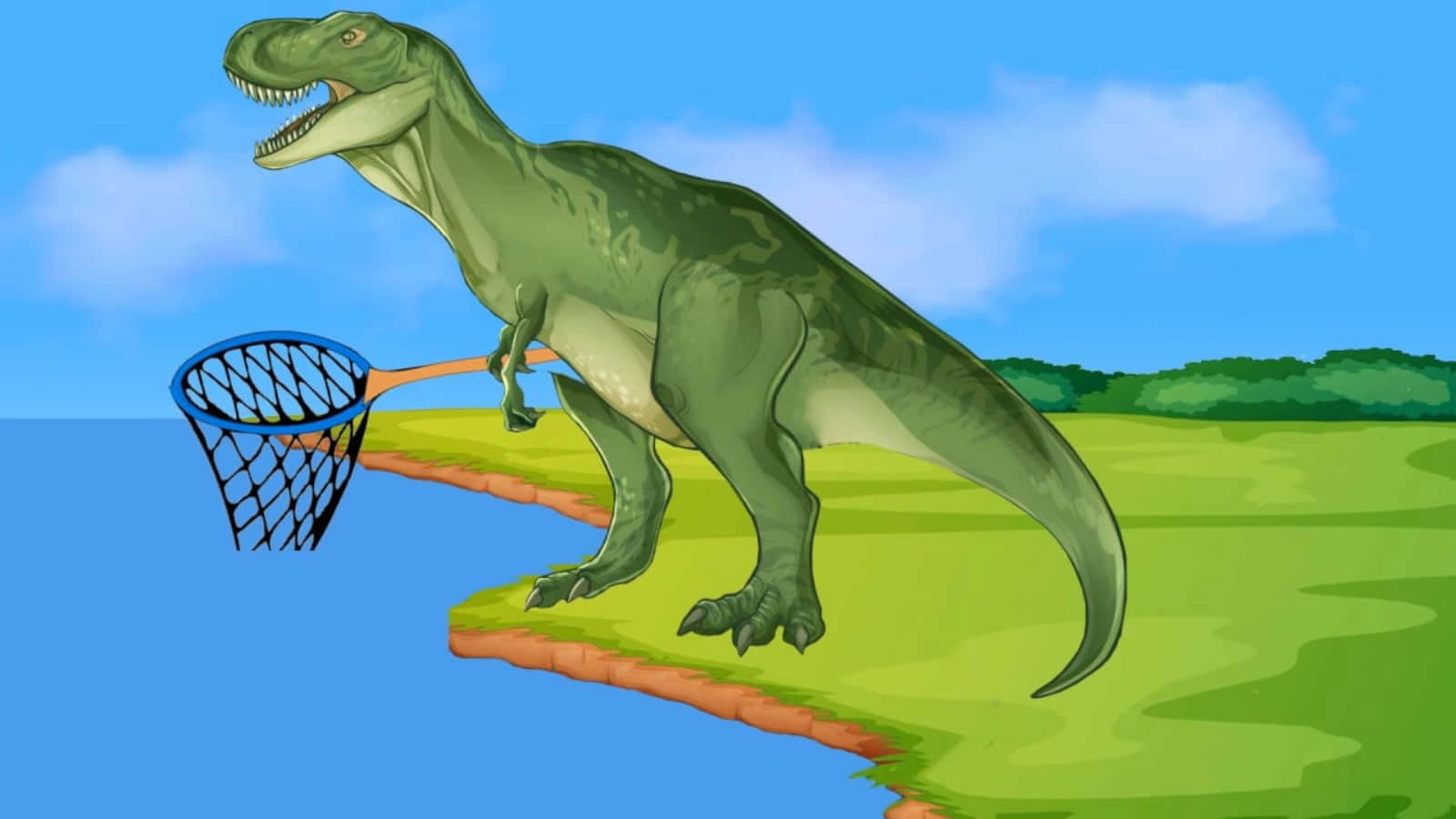 Dinosaur Cartoon Billeder 1600 X 900