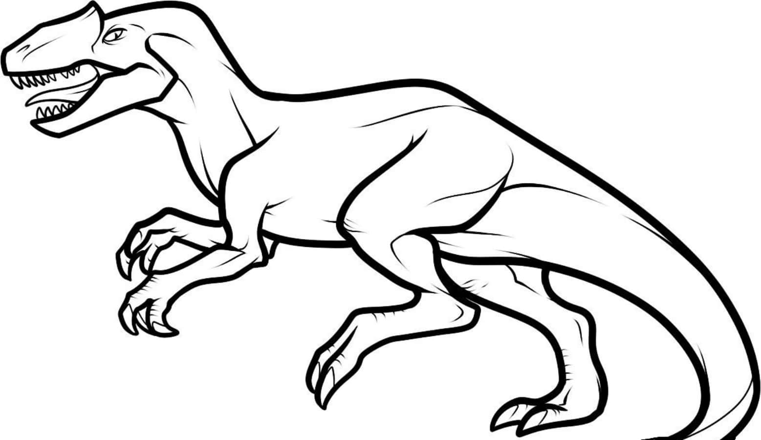 A T-rex Dinosaur Coloring Page