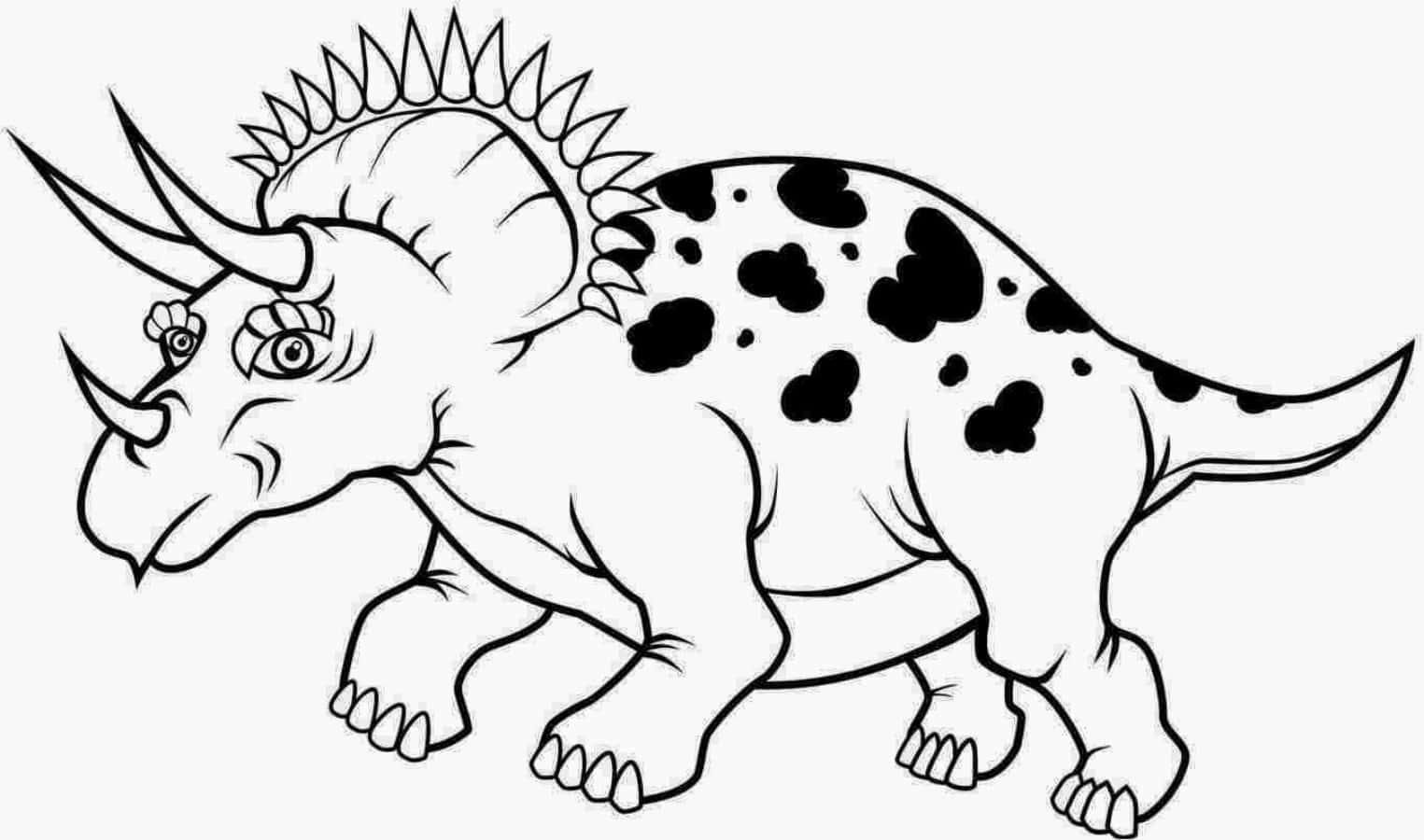 Pagineda Colorare Triceratops, Download Png Trasparente