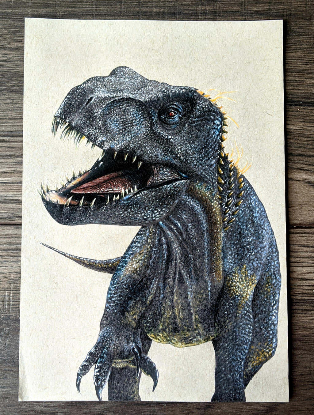 Färggladteckning Av Dinosaurie.