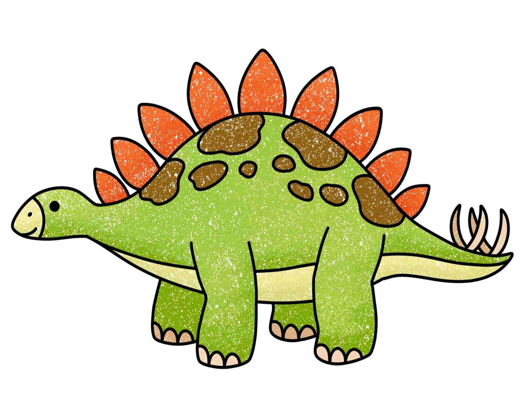 Dibujode Dinosaurio Colorido