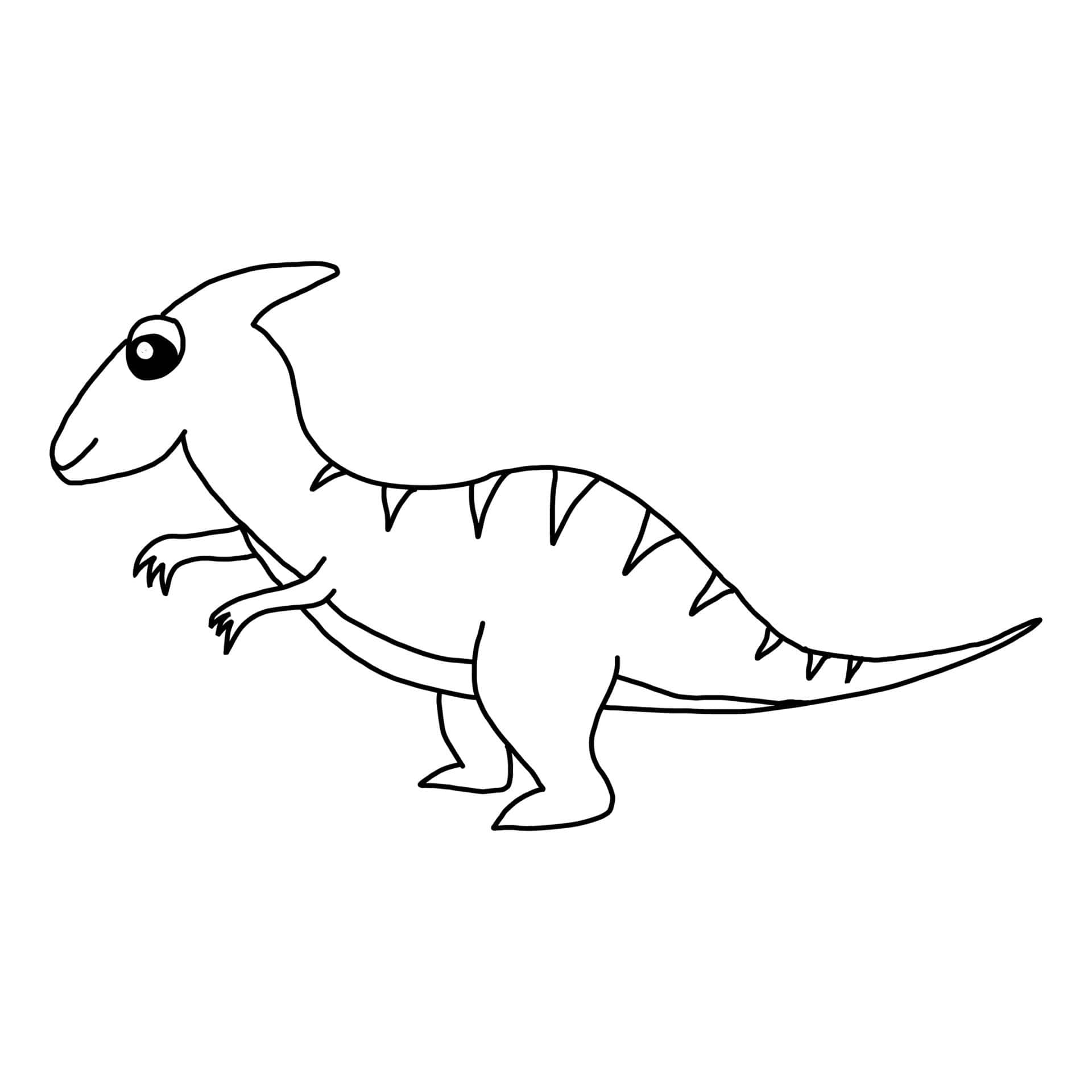 Dibujode Dinosaurio Colorido Y Creativo