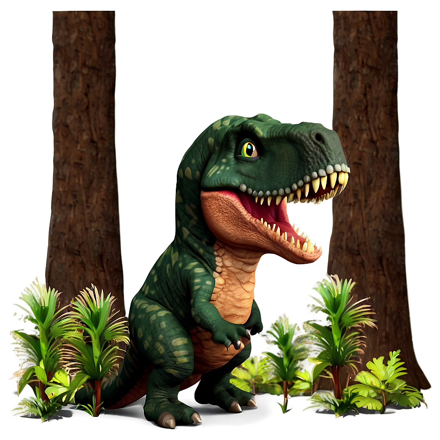 Dinosaur In Forest Png Cli81 PNG