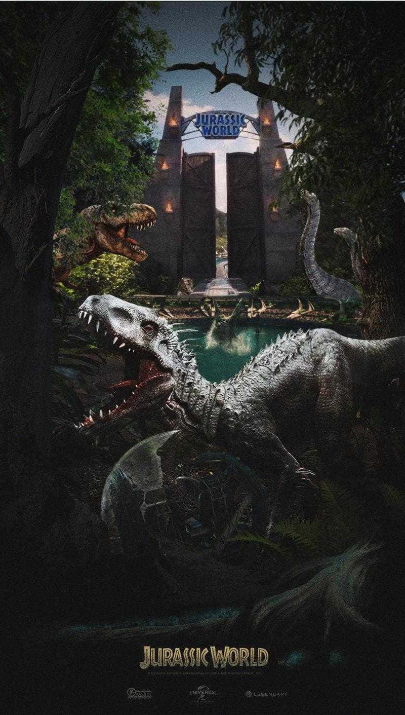 Jurassic World Dinosaurs Film billede tapet