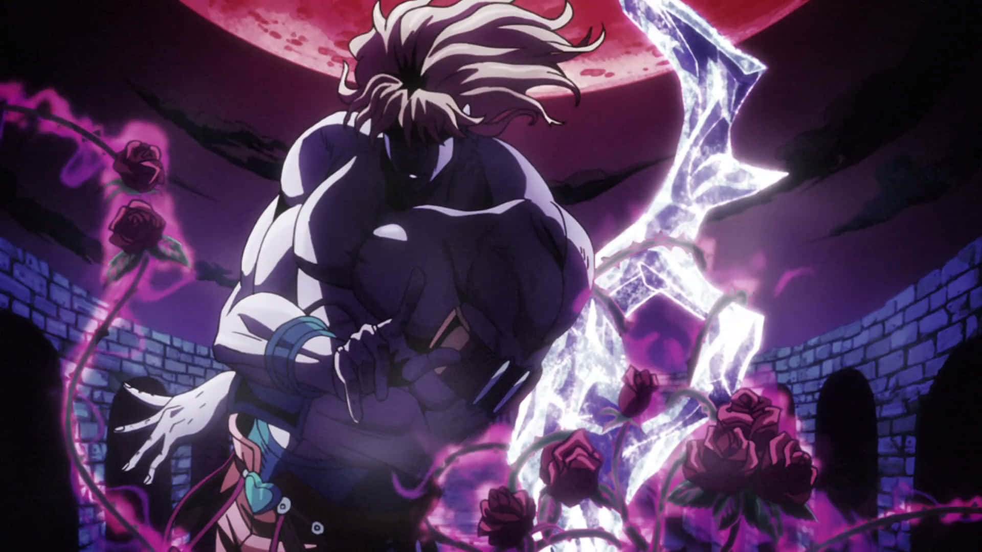 The menacing Dio Brando from JoJo's Bizarre Adventure Wallpaper