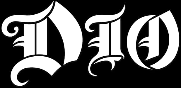 Dio_ Band_ Logo_ Black_and_ White PNG