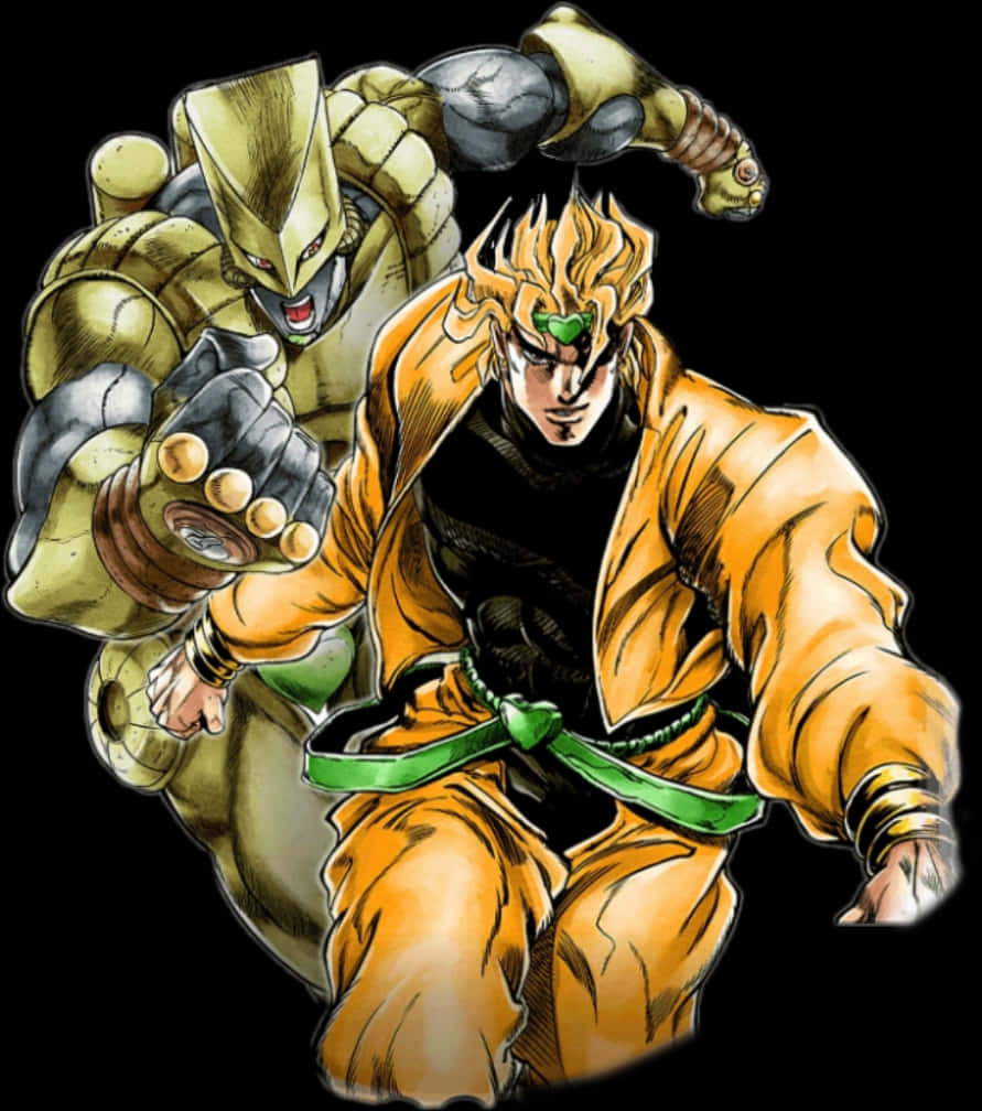 Dio_and_ The_ World_ Jo Jo_ Anime_ Character PNG