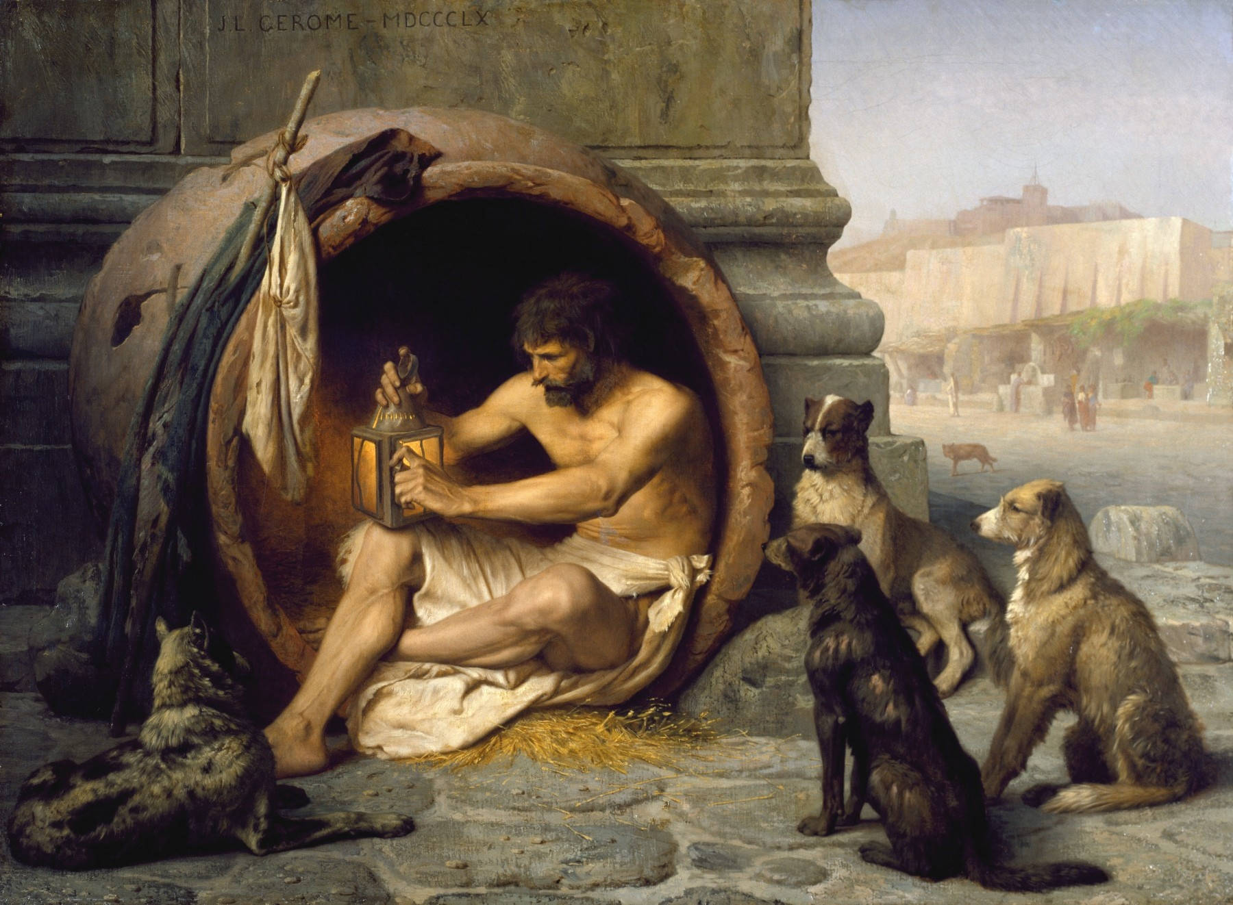Diógenes,el Filósofo Cínico Fondo de pantalla