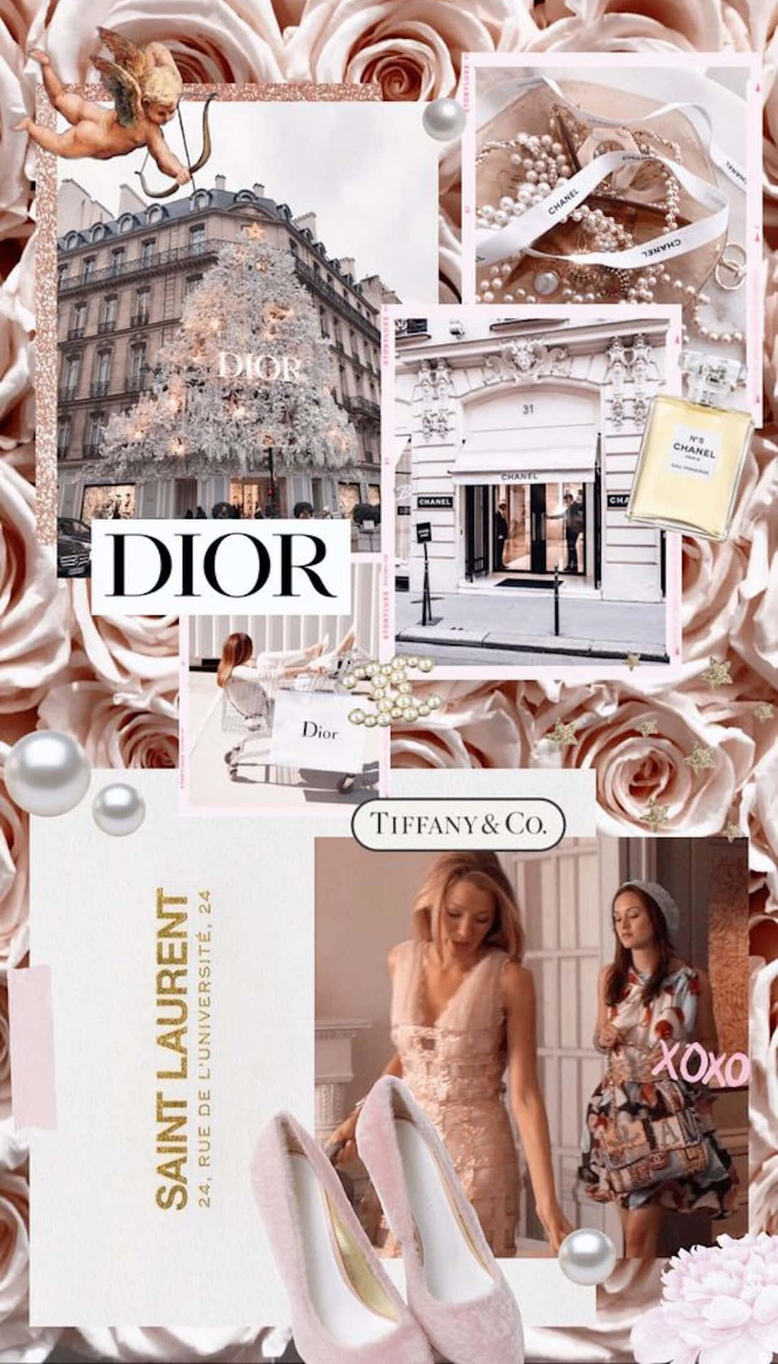 Diorun Collage Di Rose E Scarpe