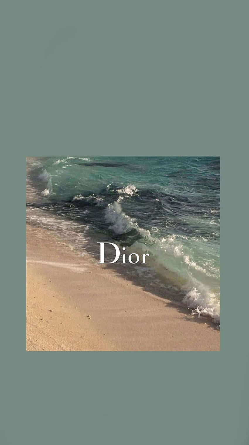Dior Beach Waves Aesthetic Wallpaper