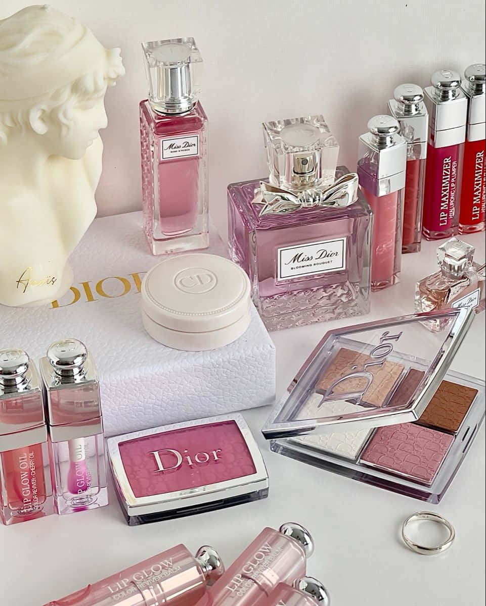 Dior Beauty Products Collection Wallpaper