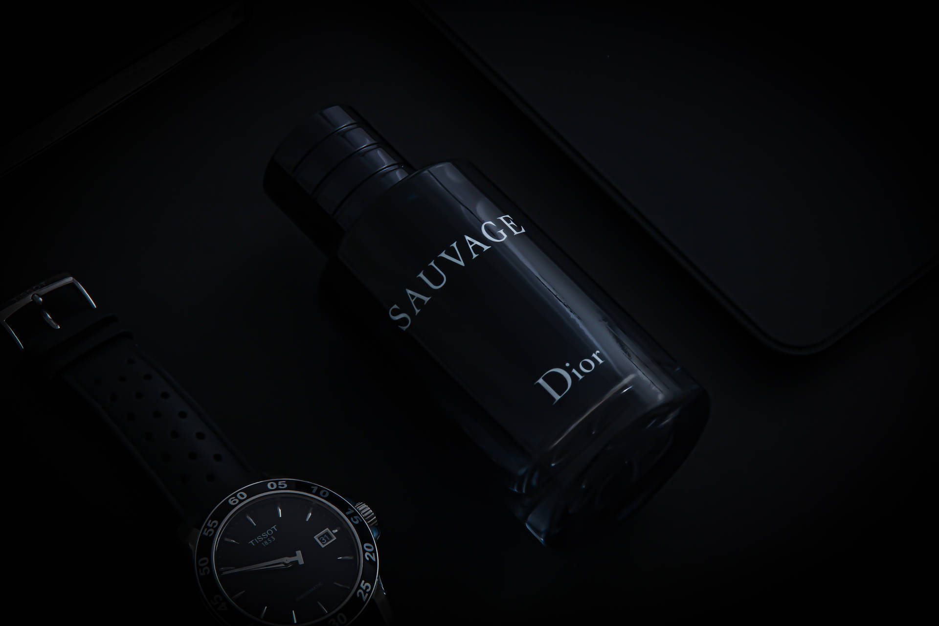 Dior Black Sauvage Background