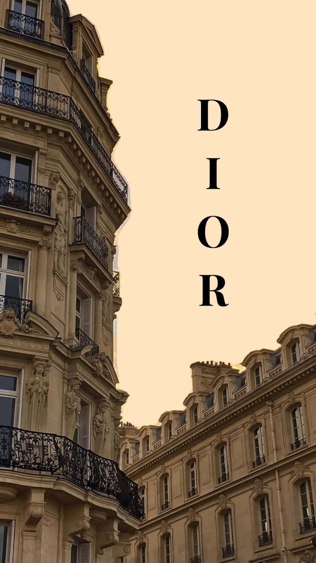 Dior Branded Parisian Architecture Wallpaper
