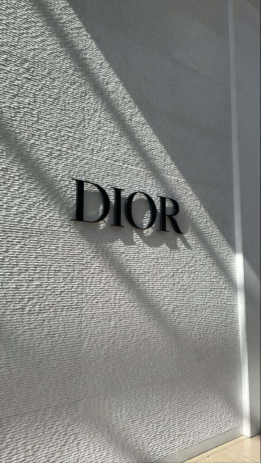 Dior Logo Shadow Wall Wallpaper