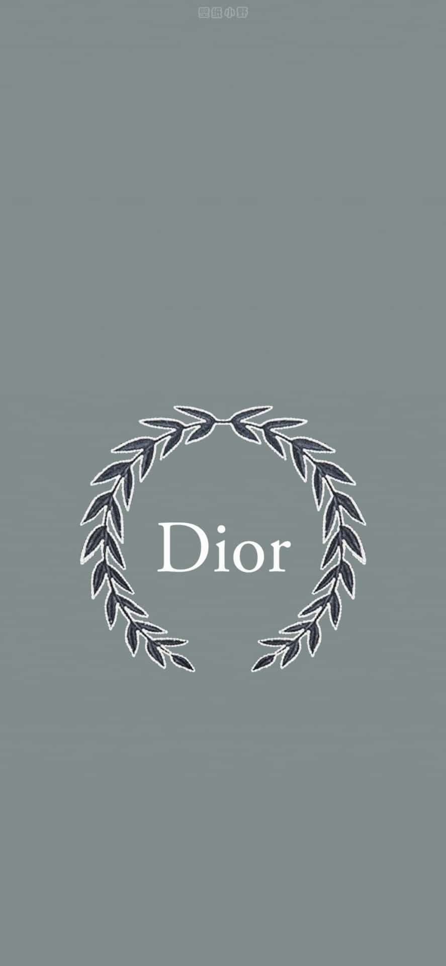 Dior Logowith Laurel Wreath Wallpaper