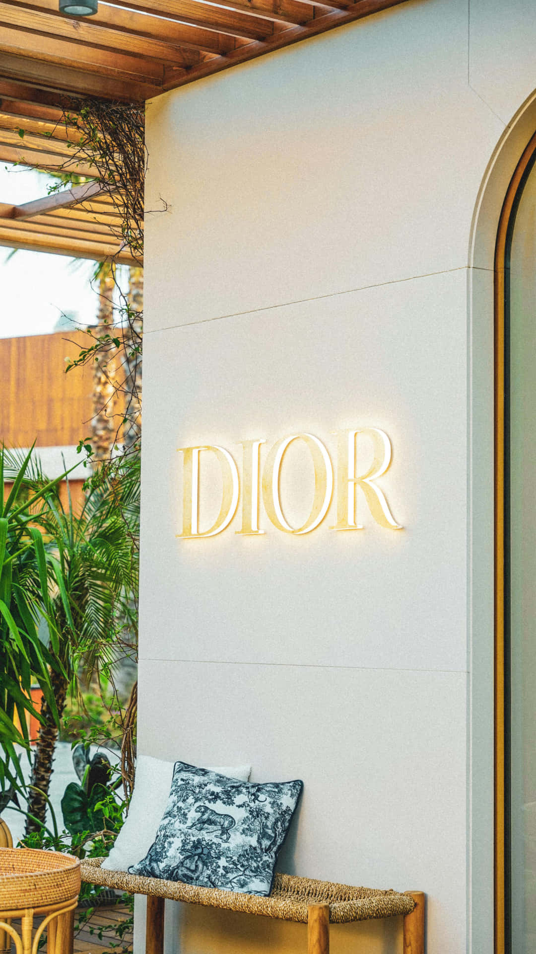 Dior Storefront Signage Wallpaper
