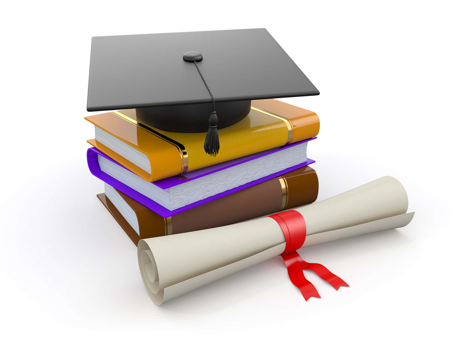 Triumph of Education - Graduated Student Holding Diploma Wallpaper