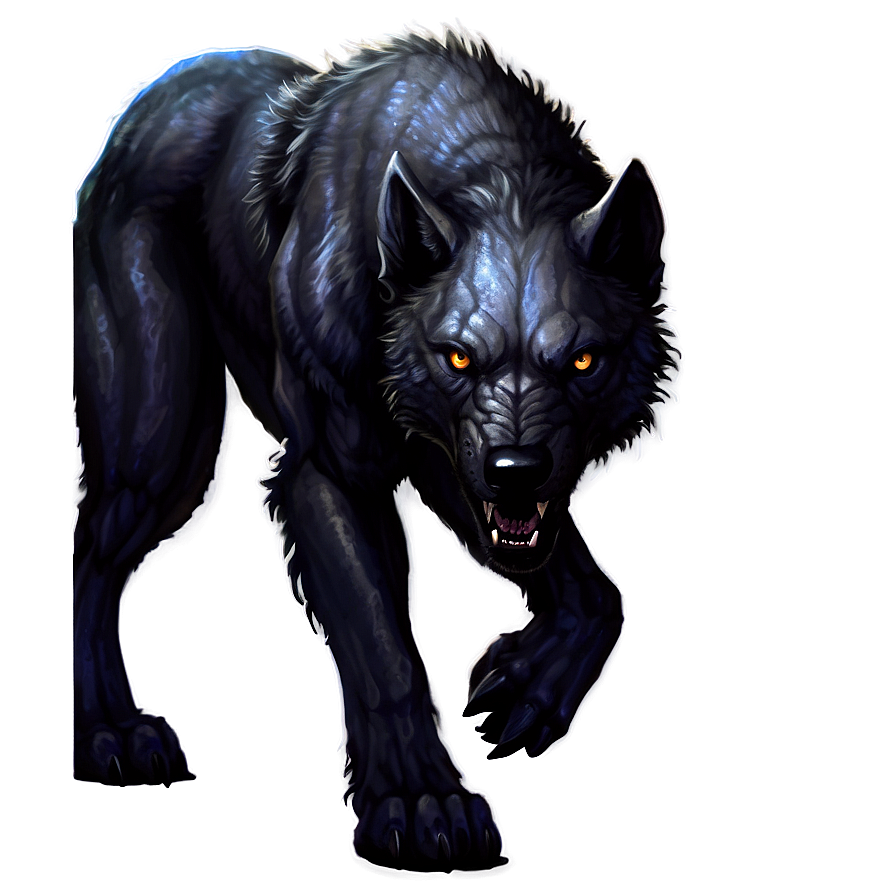 Dire Wolf Fantasy Art Png Qnc PNG