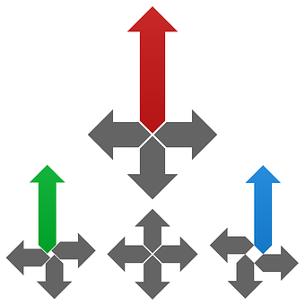 Directional Arrows Concept PNG