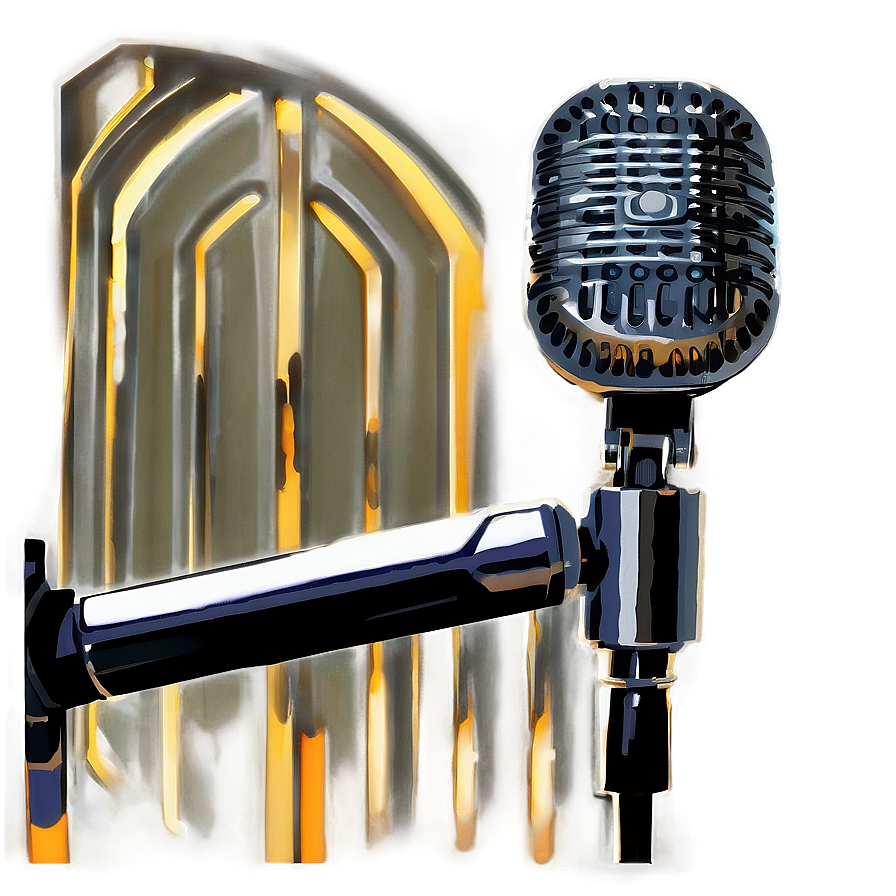 Directional Podcast Mic Png 06202024 PNG