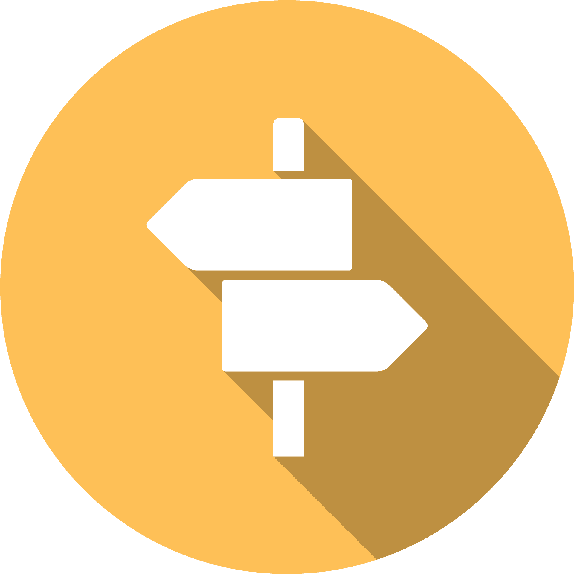 Directional Signpost Icon PNG