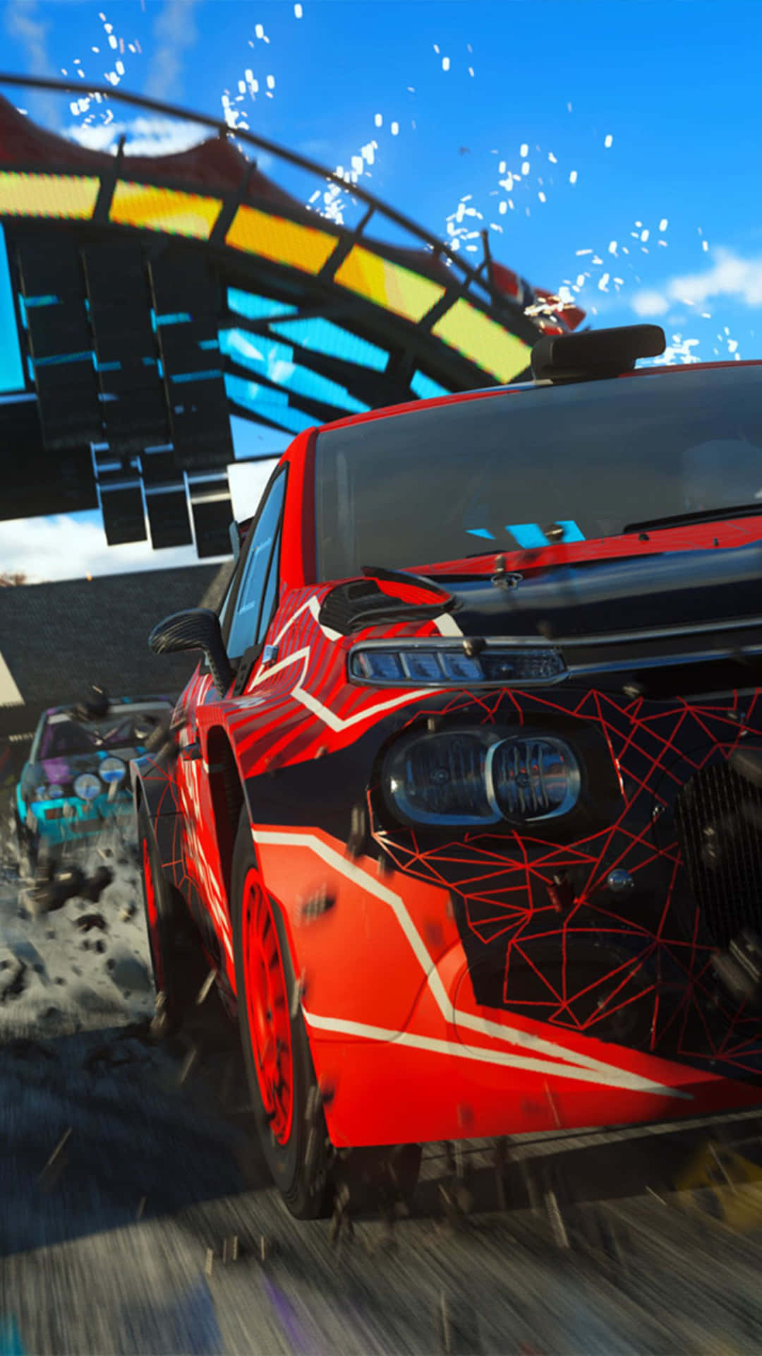 Dirt Video Game Red Racing Car Wallpaper