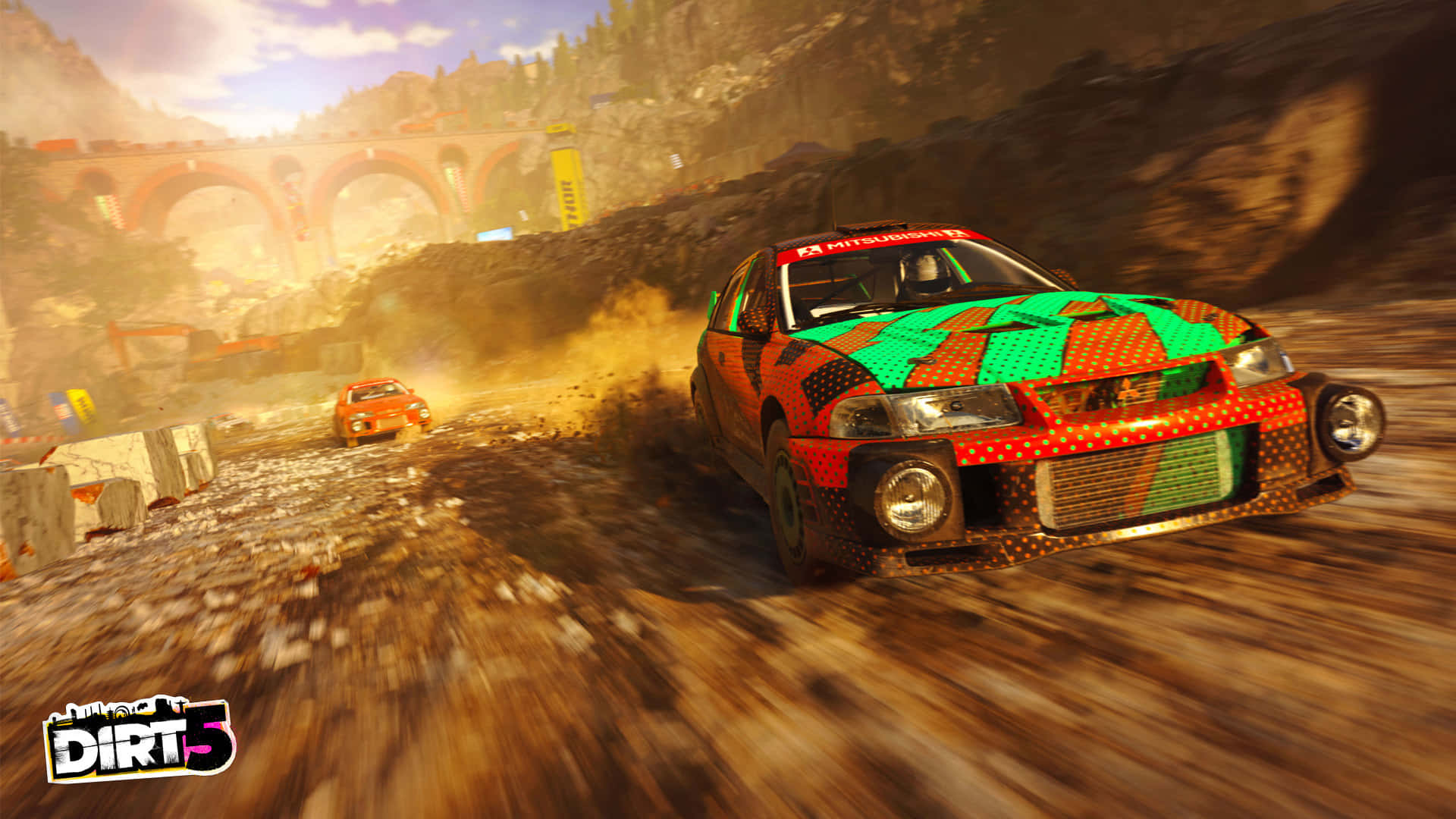 Dirt Game Racing Car On Mud Wallpaper