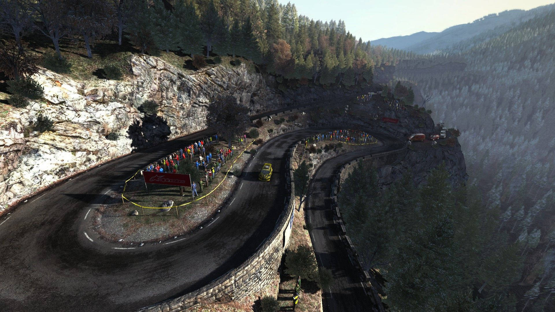 Dirt Rally Mountain Side Race Track Wallpaper