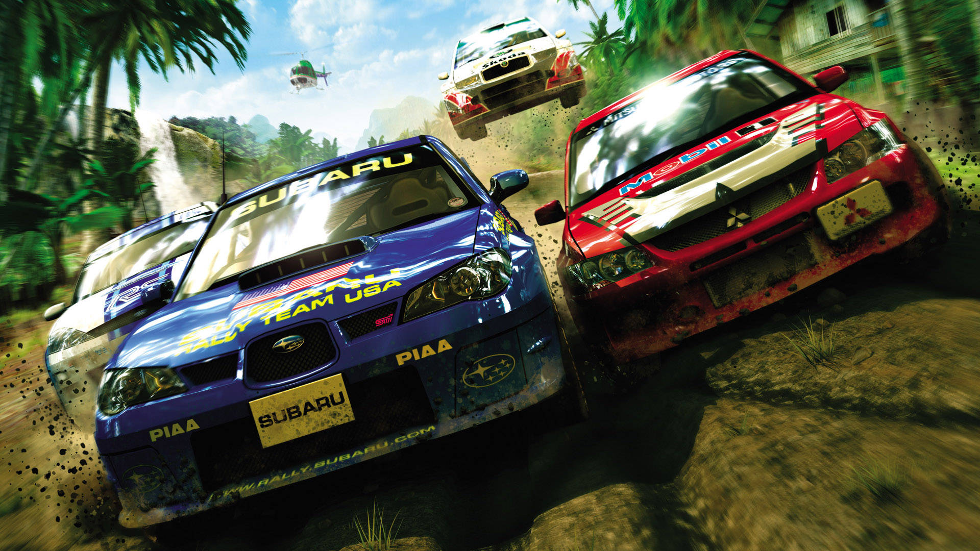 Dirt Rally Subaru Og Mitsubishi Rally Wallpaper Wallpaper